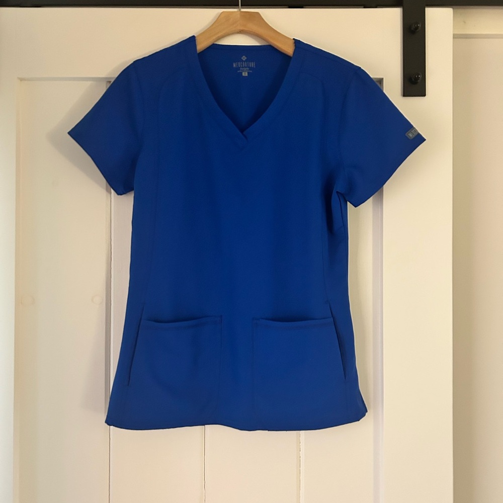 Med Couture Royal Blue Scrub Set, Small